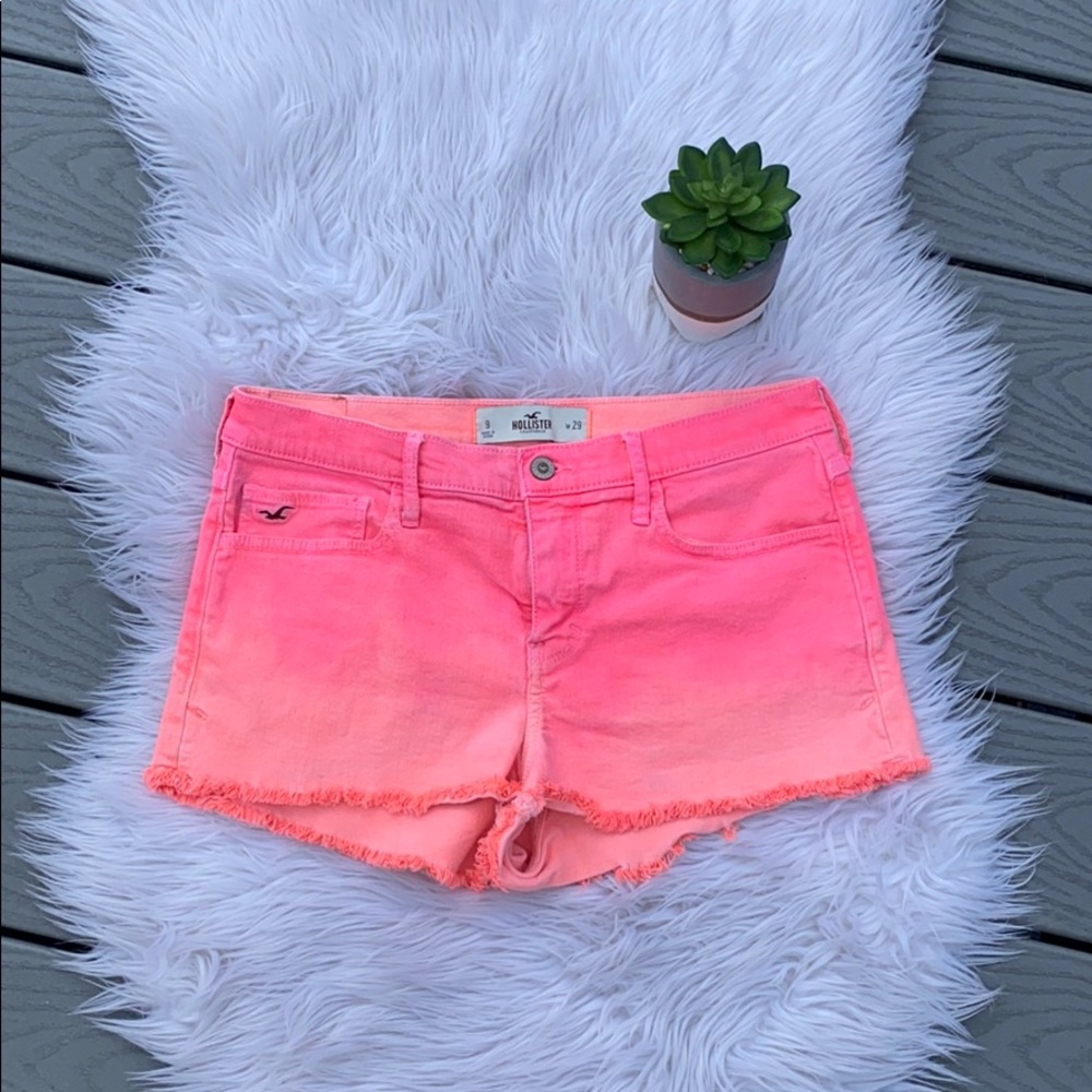 Hollister neon ombré shorts